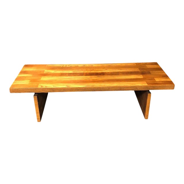 Mid-Century Modern Brutalist Lane Coffee Table For Sale