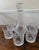 Cristal De’ Flandre Decanter With Five Cristal D’ Arques Masquerade Glasses For Sale - Image 6 of 18