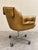 Mid-Century-Modern-Swivel-Chairs | Tufted Tan Leather Look, Chrome Base (Vintage) For Sale - Image 4 of 4