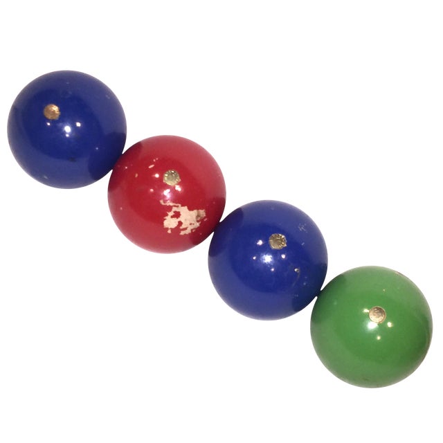 Vintage Italian Bocce Balls Set of 4 Chairish