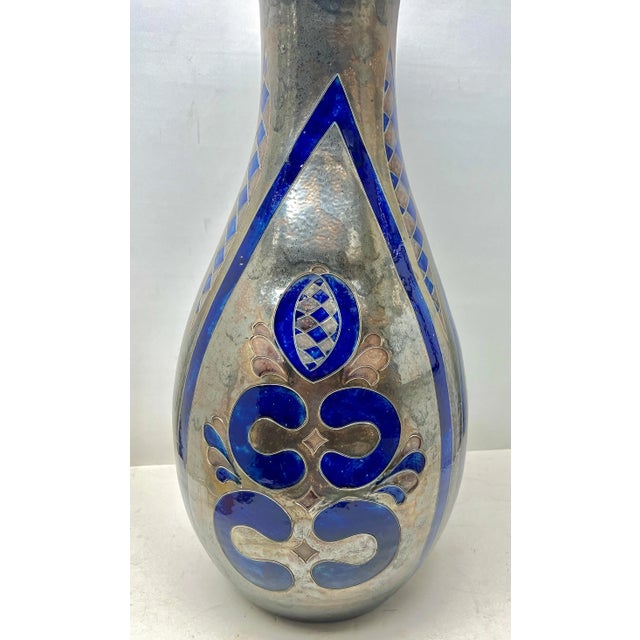 1950s Large Monumental Handmade and Hand-Glazed Floor Vase, 1950s For Sale - Image 5 of 10