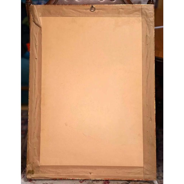 Carl Friedrich Heinrich Werner, Two Men Talking in Front of the Süleymaniye Mosque in Istanbul, 1800s, Pencil and Watercolor, Framed For Sale - Image 8 of 10