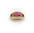 1940s 14k Gold Retro Synthetic Ruby Ring, Size 7 For Sale In Los Angeles - Image 6 of 9