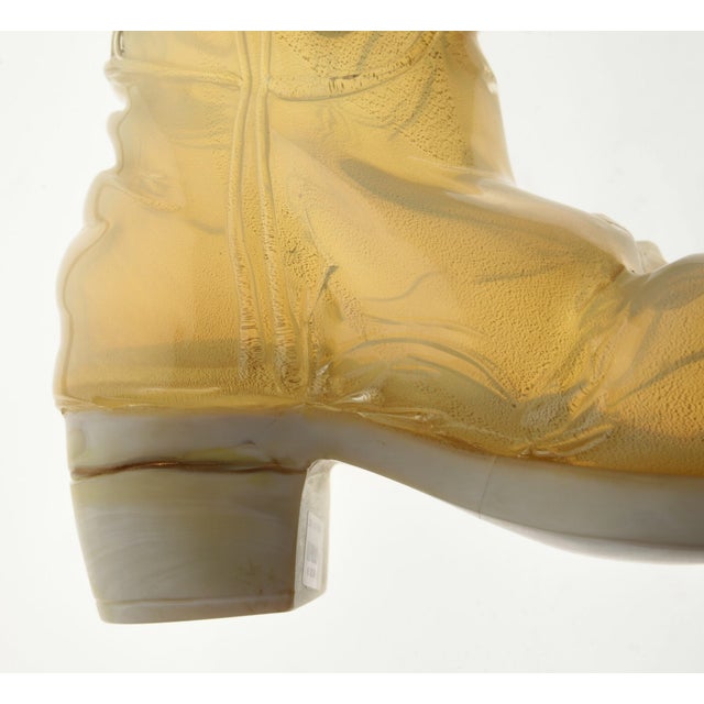 Murano Opaline Chalcedony Livio De Marchi Boot by Pino Signoretto for Pauly, 1990s For Sale - Image 11 of 18