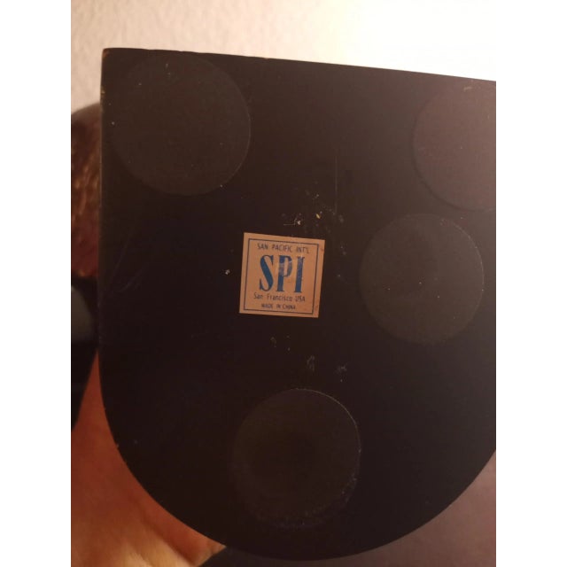 1980s 1980s SPI Bronzed Eagle Head on Wood Pedestal Bookends Set of 2 For Sale - Image 5 of 8