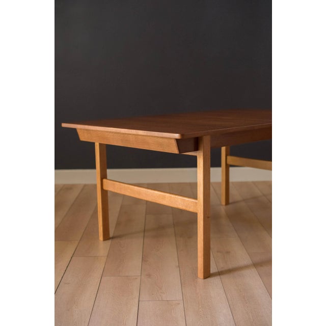 P. Lauritsen & Søn Danish Teak Extension Dining Table by Borge Mogensen For Sale - Image 9 of 13