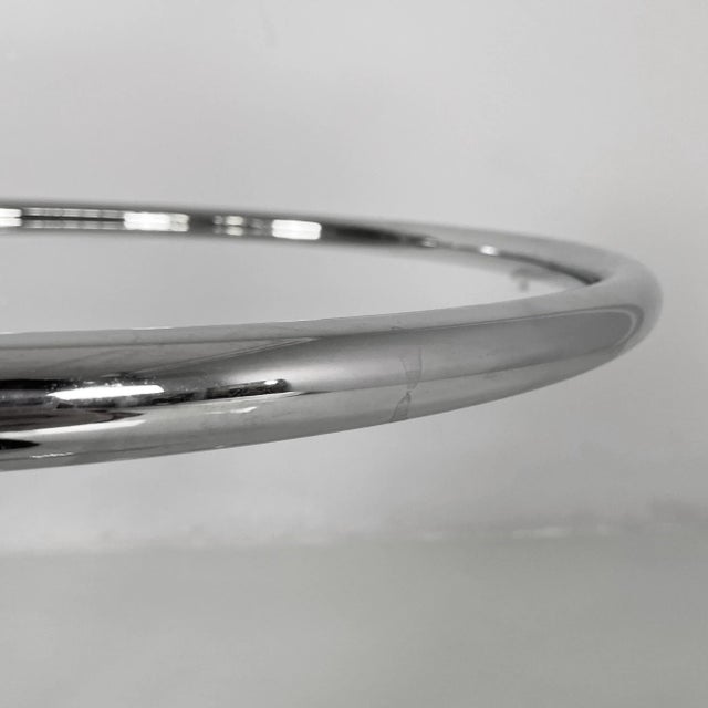 Metal Italian Modern Coffee Tables in Steel and Glass, 1980s, Set of 2 For Sale - Image 7 of 18