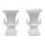 Italian White Urns or Vases - A Pair For Sale