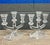 Vintage Glass Candleholder Triple Candelabra. Set of 2 clear glass 3 light candlesticks holders perfect for display and...