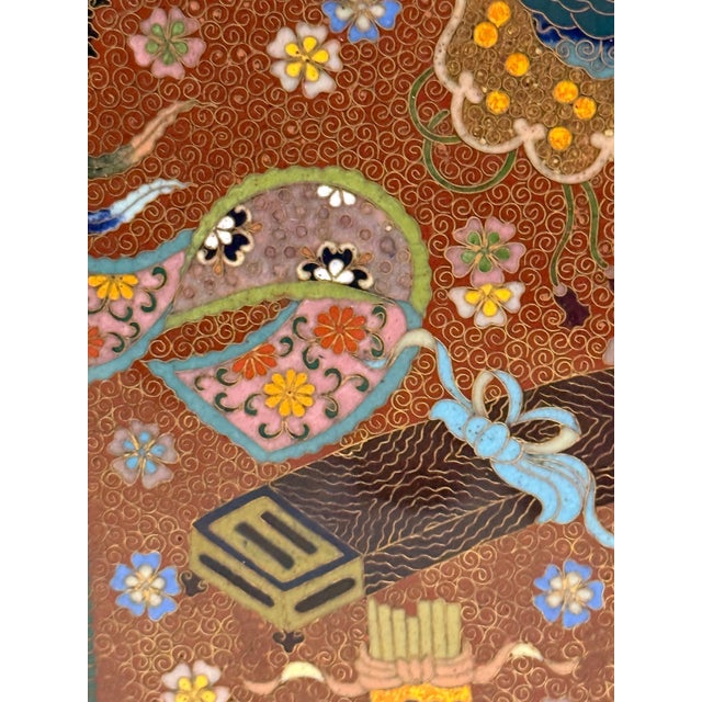 Japanese Cloisonne Enamel Rare Six Drawer Jewelry Chest, Attributed to Inaba For Sale - Image 15 of 16