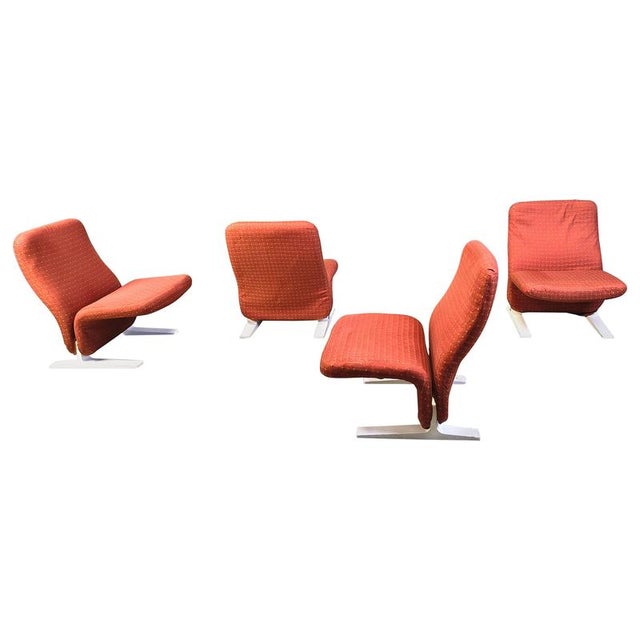Concorde Chairs from Pierre Paulin, 1960s, Set of 4 For Sale - Image 16 of 16