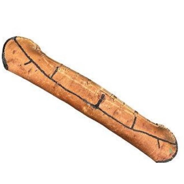 Large 1940 Vintage Birch Bark Model Canoe For Sale - Image 4 of 11