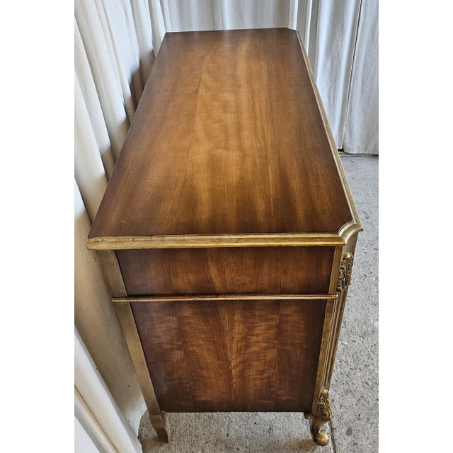 Wood French Provencial Dresser, Gilded Wood, Circa 1930's For Sale - Image 7 of 18