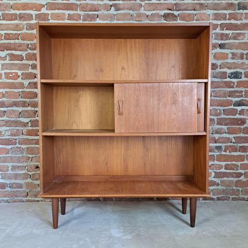 Mid-Century Teak Bookcase by Clausen & Son, Denmark, 1960 For Sale - Image 3 of 6