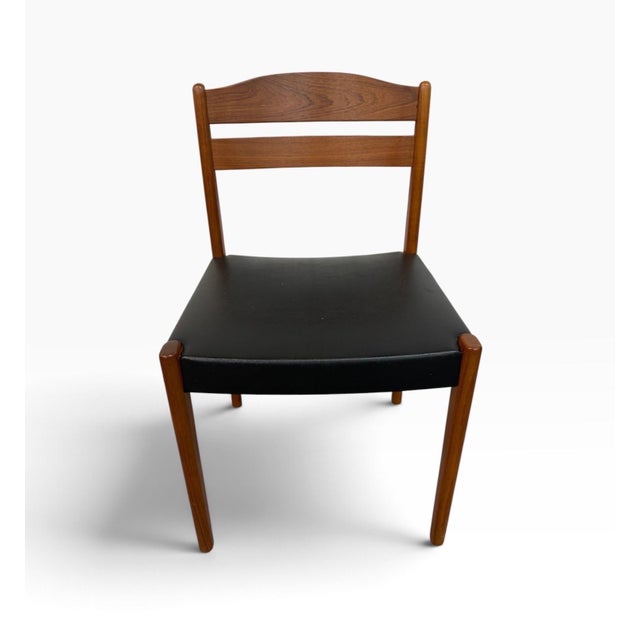 Mid-Century Danish Modern Teak Dining Chairs - Set of 6 For Sale - Image 4 of 7