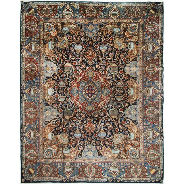 Hand-Knotted Kashmar Rug For Sale