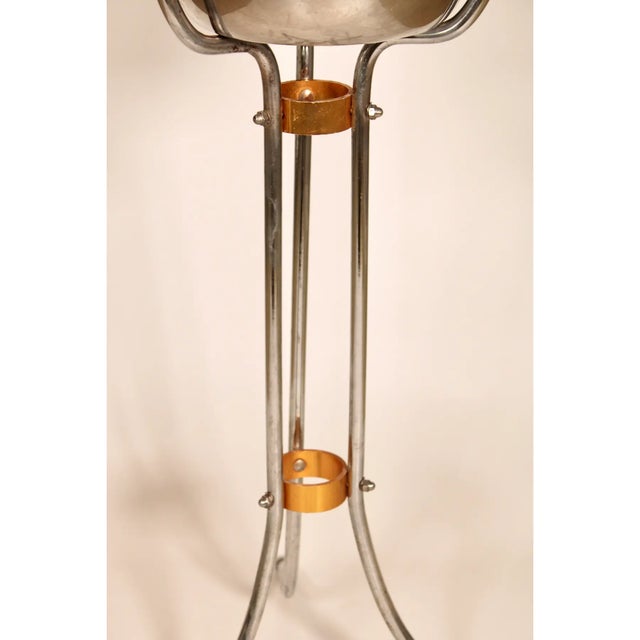 Mid 20th Century Vintage Art Deco Silver Champagne Ice Bucket Stand For Sale - Image 5 of 11