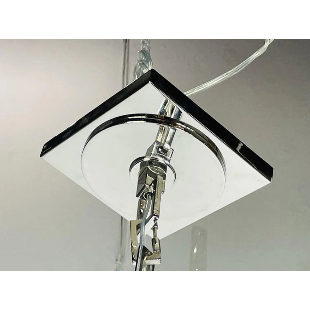 Crystal & Nickel 12 Arm Chandelier by Chapman & Myers for Visual Comfort For Sale - Image 10 of 12