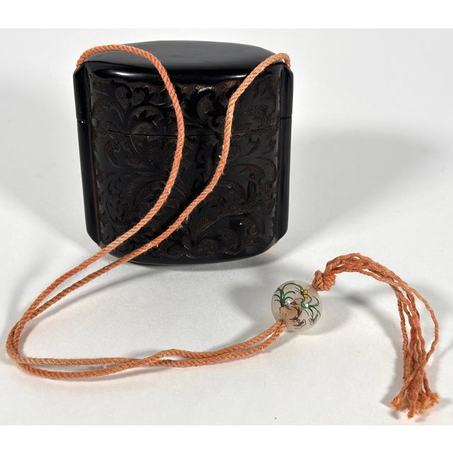 19th Century Antique Japanese Lacquer Inro For Sale - Image 5 of 12