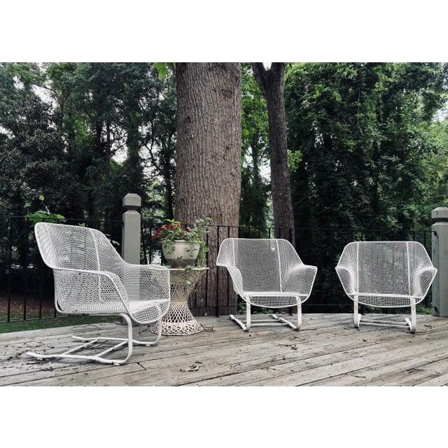 Mid 20th Century Woodard Sculptura Cantilever Loungers - Set of 3, Attributed For Sale - Image 10 of 10