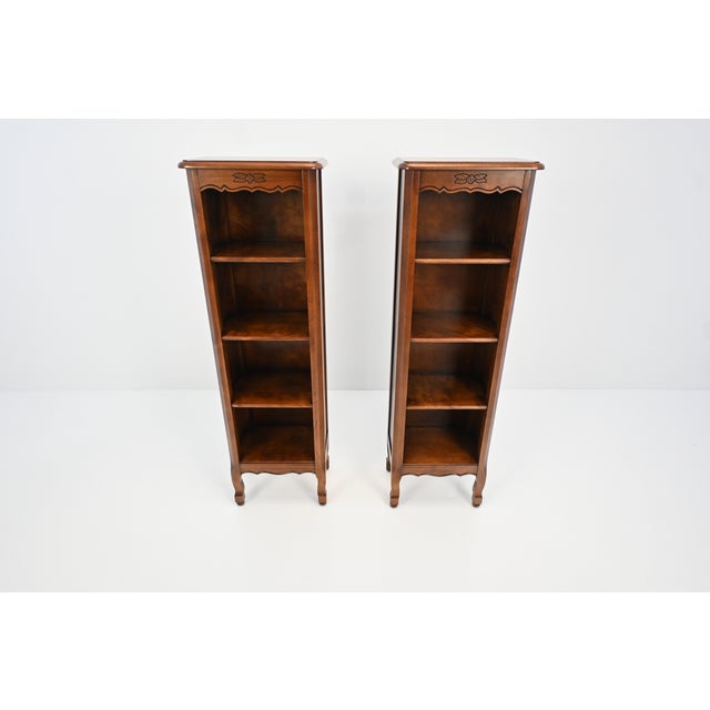 Stickley Brothers Stickley Brothers “Quaint” Cherry Bookcases, Grand Rapids, Circa 1920s, a Pair | Newly Refinished For Sale - Image 4 of 17