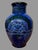 Ceramic Vintage Incised Cobalt Blue Decorated Art Pottery Vase For Sale - Image 7 of 8
