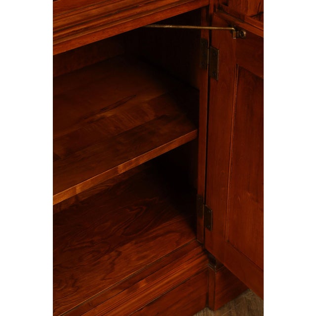Late 20th Century Ethan Allen 'Legacy' Maple Open Carved Library Bookcase For Sale - Image 5 of 18