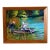 “Marilyn & Mark Fishing” Original Oil Painting by Mellye Hayes, 2000 - Framed Lakeside Scene For Sale