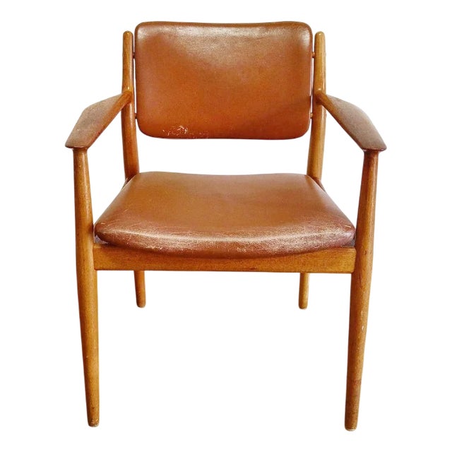 Danish Teak Armchair attributed to Arne Vodder, 1950s For Sale