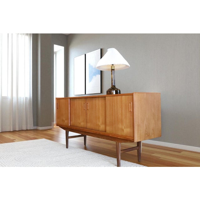 Sideboard in Teak with Bar and Sliding Doors from P. Westergaard Mobelfabrik, 1960s For Sale - Image 12 of 16
