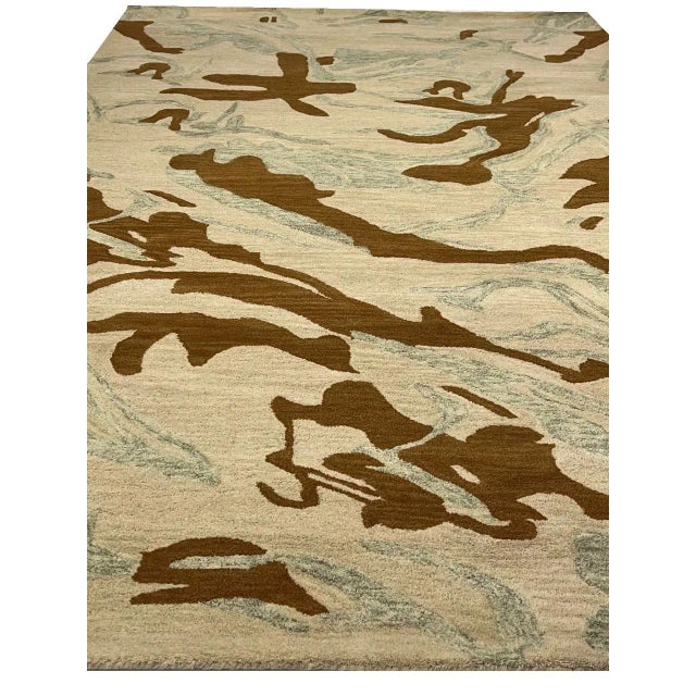 2020s Fine Hand Tufted Abstract Rug For Sale In Washington DC - Image 6 of 10