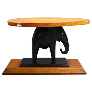 Art Deco Ebony/Walnut Coffee Table, 1930 For Sale