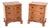 Antique Burr Walnut Bedside Chests, 1930, Set of 2 For Sale