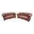 Vintage English Tufted Distressed Cognac Leather Chesterfield Sofa - Pair For Sale