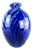 Vintage Cobalt Blue Murano Glass Bowl with Abstract Animal Pattern, 1980s For Sale