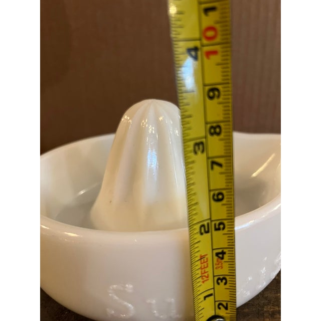 Glass Vintage Milk Glass Sunkist Juicer For Sale - Image 7 of 8