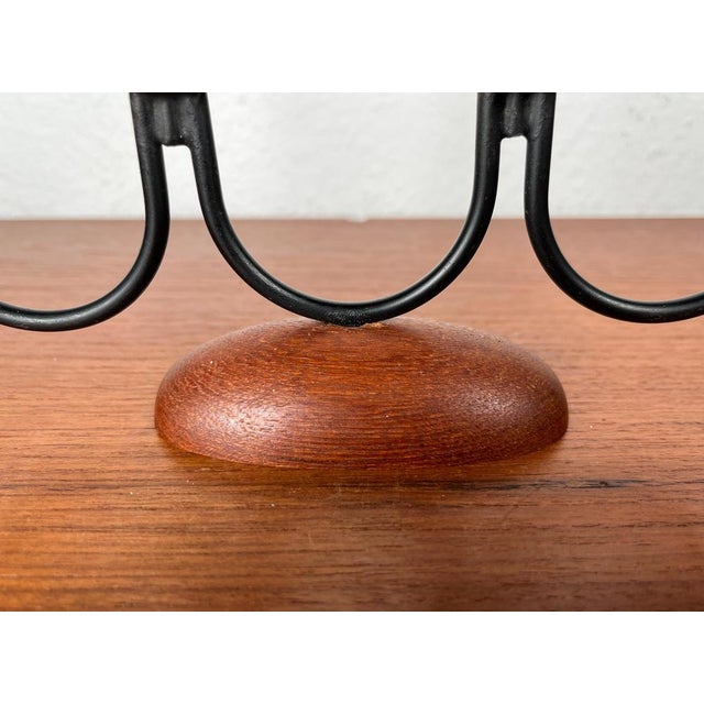 Mid-Century Danish String Teak Candleholder, 1960s For Sale - Image 10 of 14
