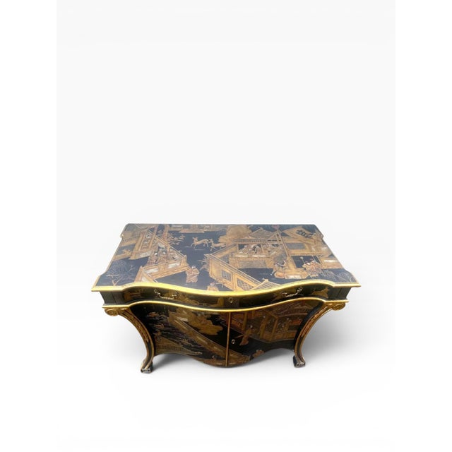 1980s Baker Furniture Stately Homes Chinoiserie Commode For Sale In Boston - Image 6 of 13