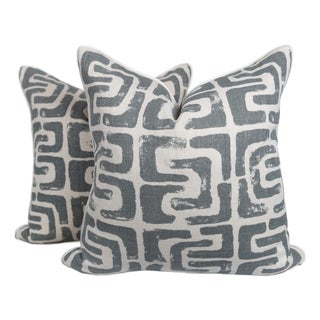 Designer Oui Bloc Kravet Pillow Covers- A Pair For Sale