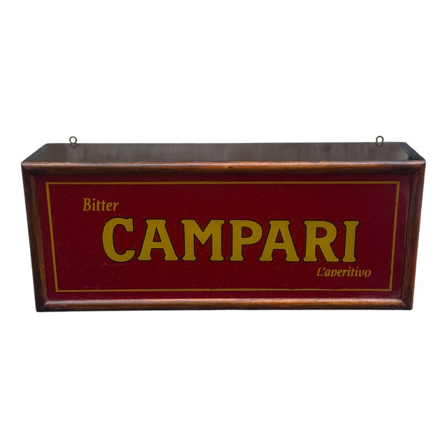 Vintage Campari Sign, 1970s For Sale