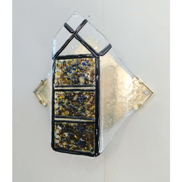 1970s "Rombo" Brutalist Murano Sconces, a Pair For Sale - Image 4 of 11