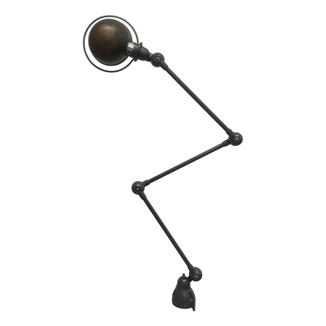 Vintage Industrial Desk Lamp by Jean-Louis Domecq for Jieldé, 1950s For Sale