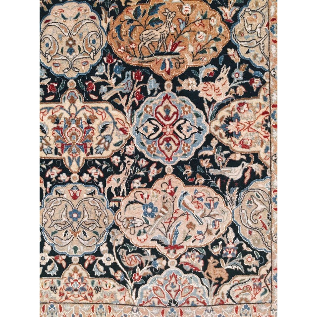 "Discover the unparalleled beauty and exquisite craftsmanship of this extremely rare Vintage Nain Area Rug. Meticulously...
