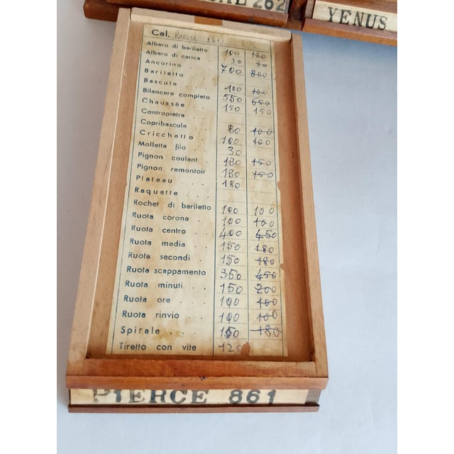 Brown Vintage Wooden Watchmakers Cabinet, 1950s For Sale - Image 8 of 11