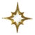 Mirror No. 3 - Sculptural Wall Object, Gold For Sale