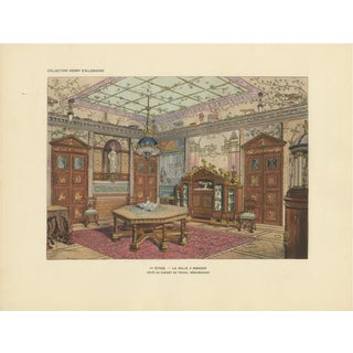 Henry-René dAllemagne, Renaissance Splendour: The Grand Dining Room, 1900s, Print For Sale