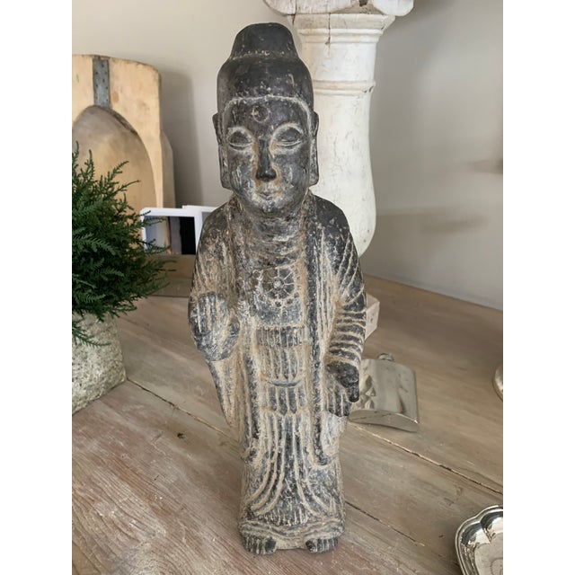 Vintage Statue of Chinese Elder For Sale - Image 9 of 9