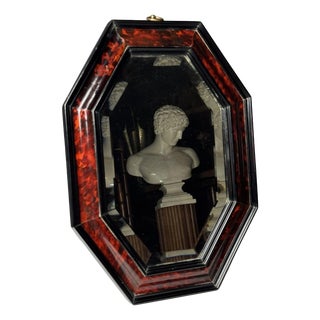 Faux Tortoise Mirror, 19th Century For Sale