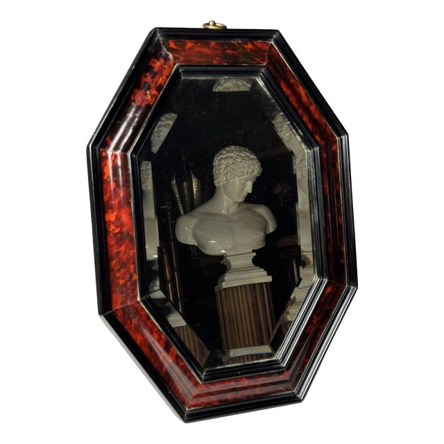 Faux Tortoise Mirror, 19th Century For Sale