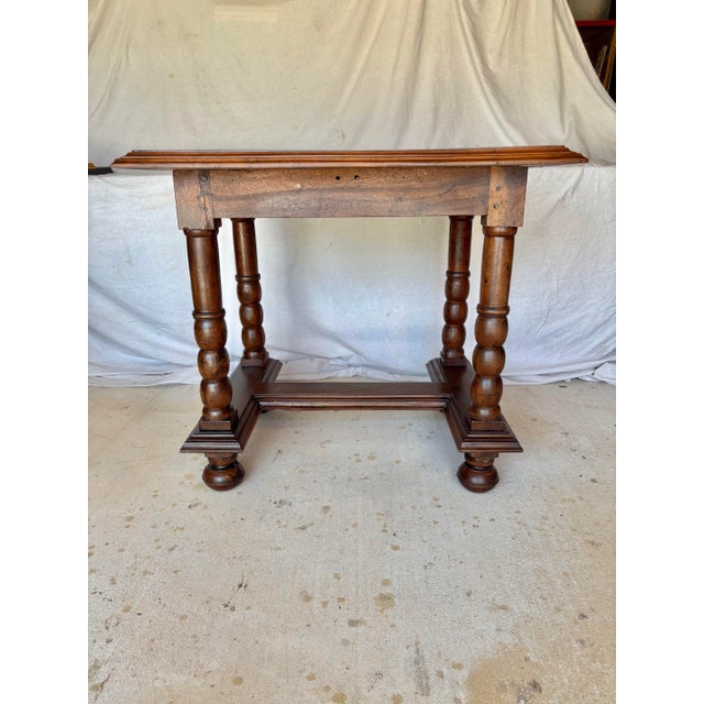 19th Century French Walnut Side Table For Sale - Image 4 of 13